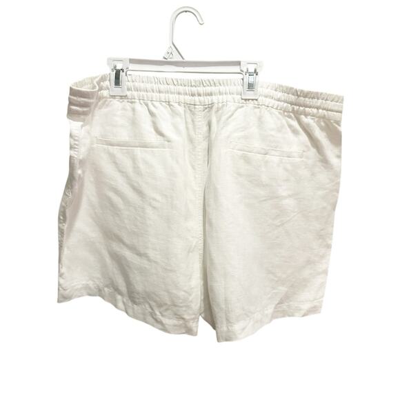 J Crew Shorts White Linen Blend Size  XL Seaside NWT Pull On J2325 - Picture 5 of 15
